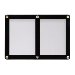 2-Card Black Frame Screwdown Holder