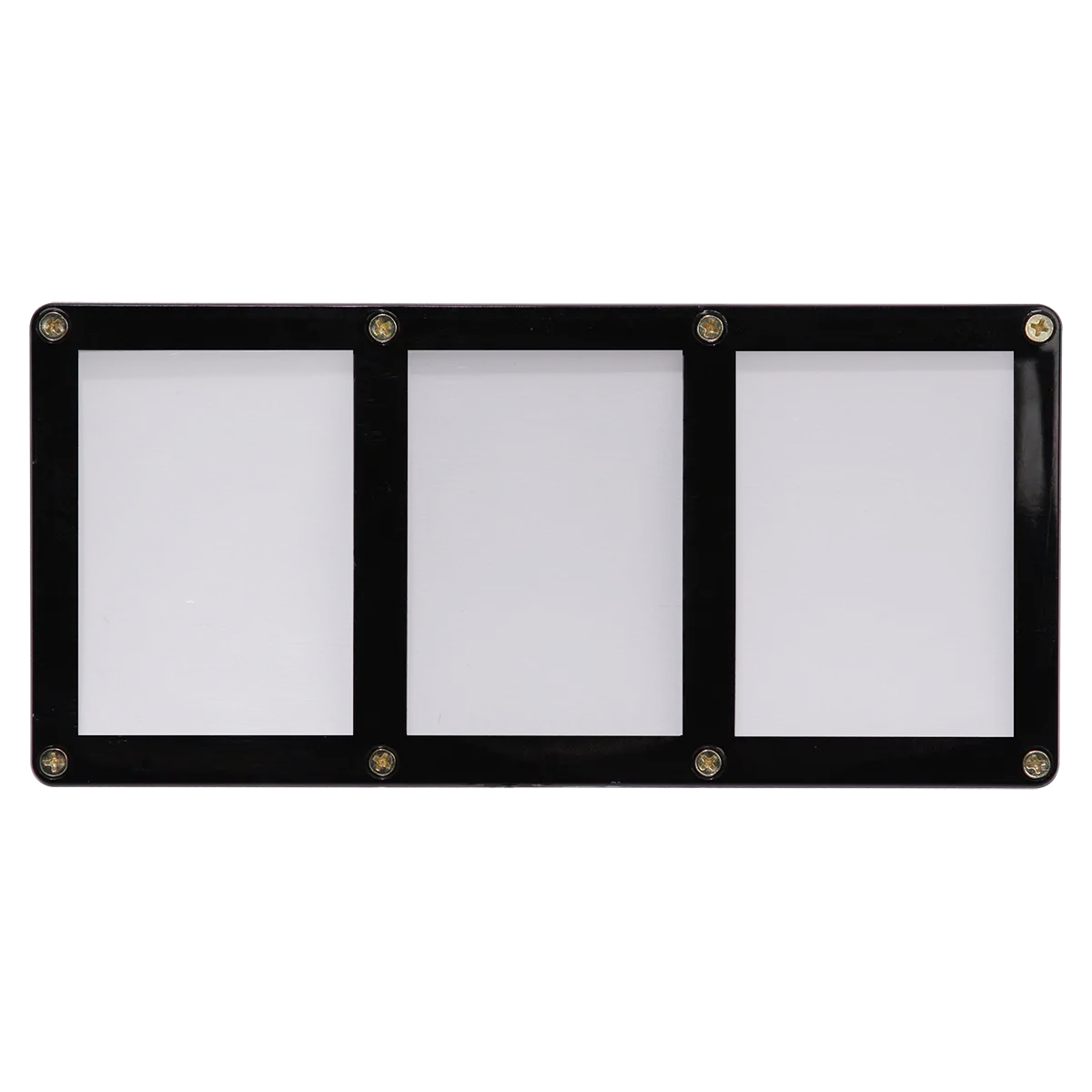 3-Card Black Frame Screwdown Holder