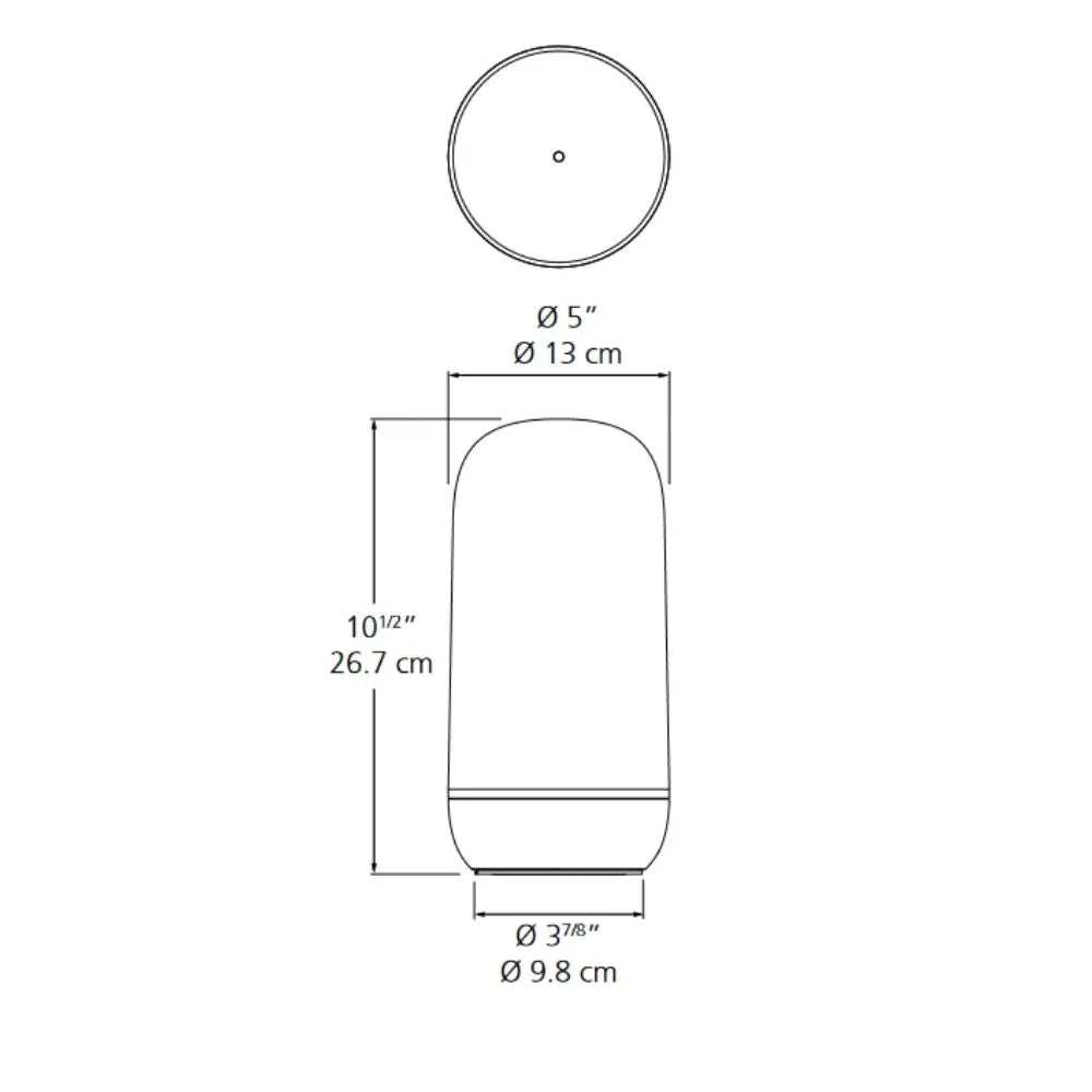 Artemide Gople Portable table lamp LED white