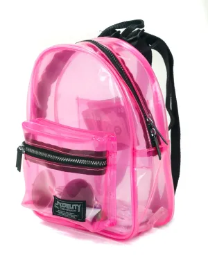 Backpack | MINI |TRANSPARENT CRYSTAL Pink