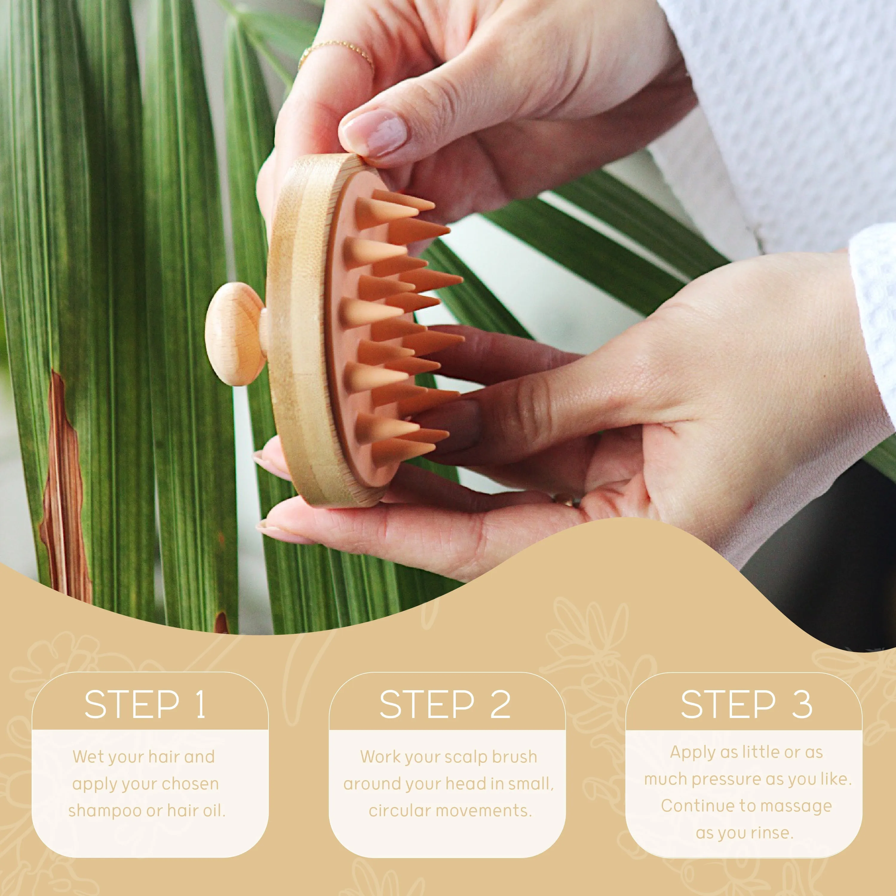 Bamboo Scalp Massager