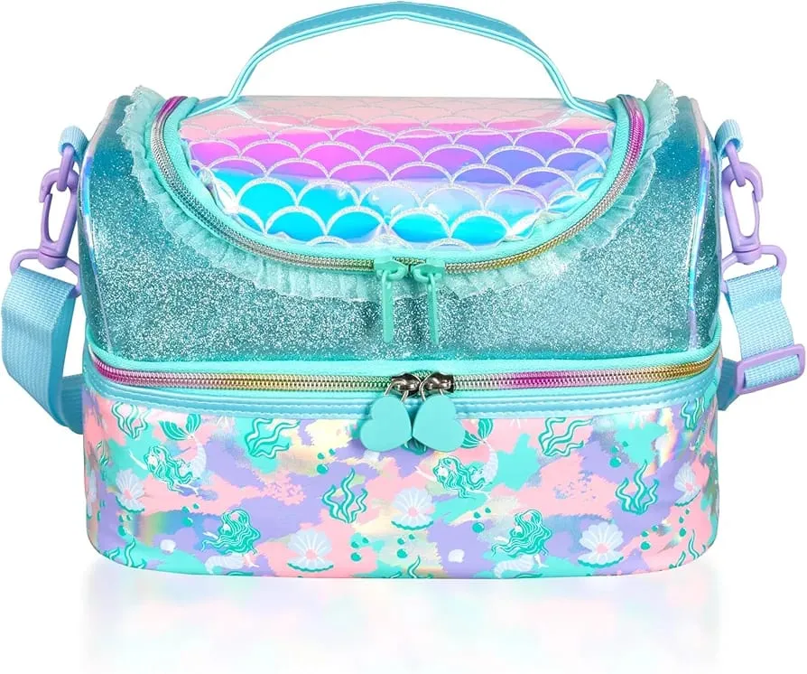 BEAUTIFUL MERMAID DUAL COMPARTMENT LUNCH BAG