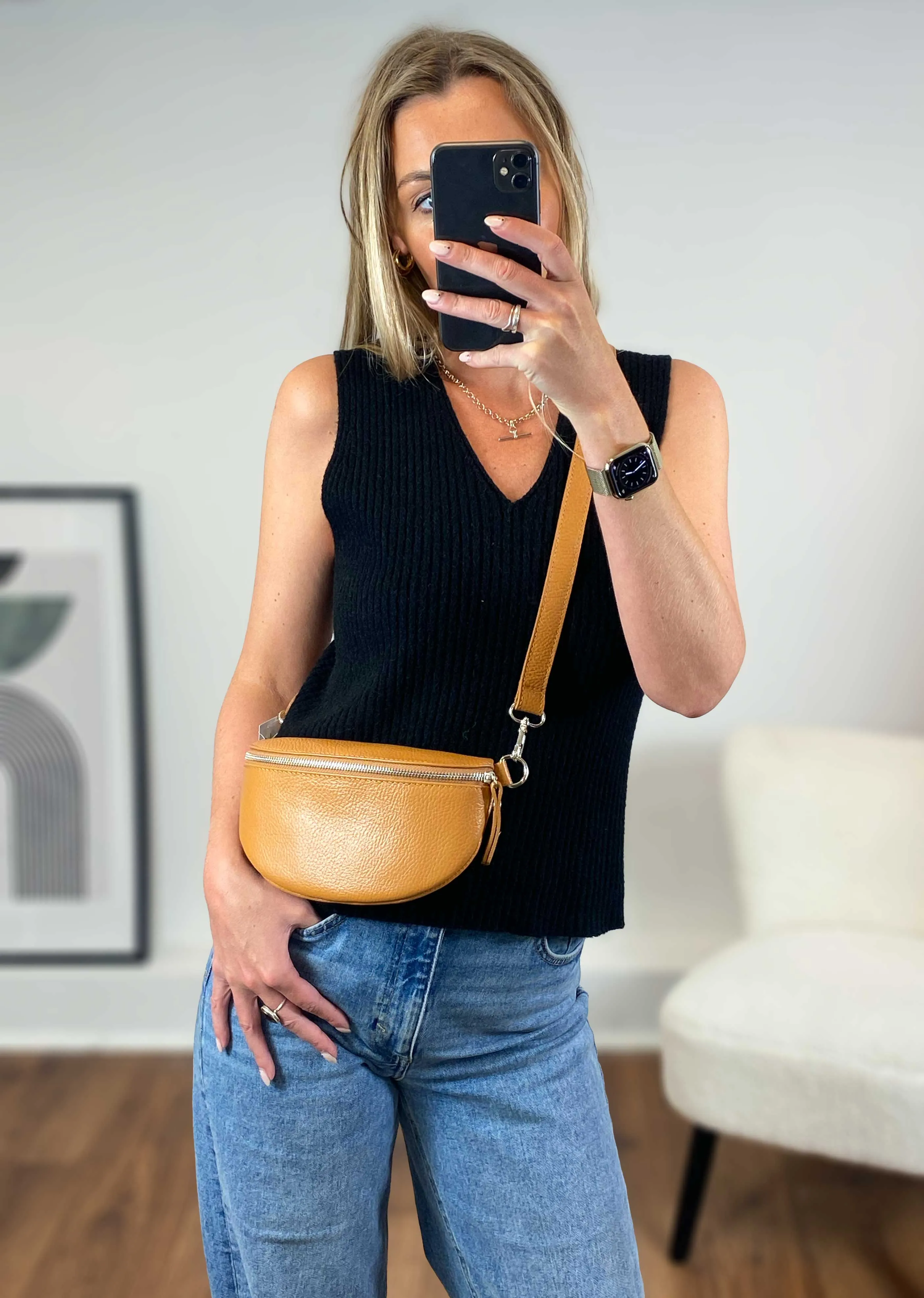 Billie Leather Sling Bag