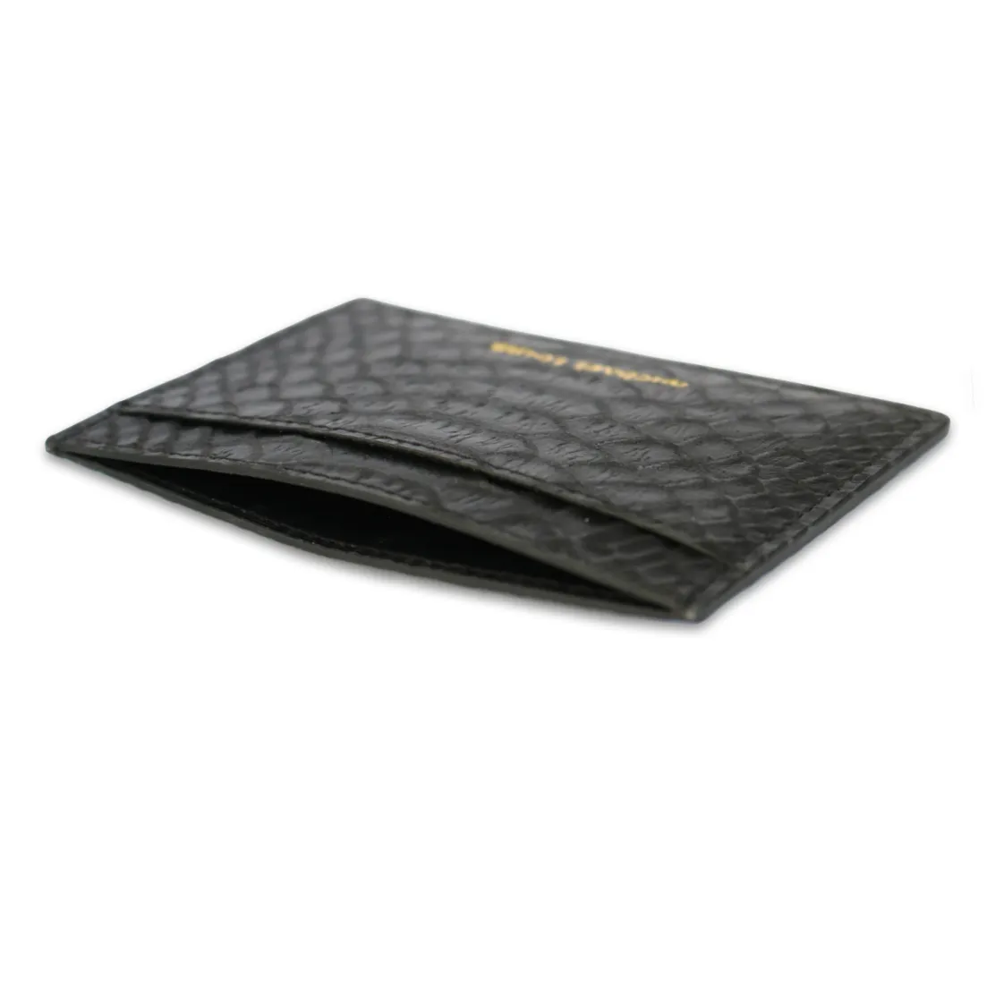 Black Python Classic Card Holder