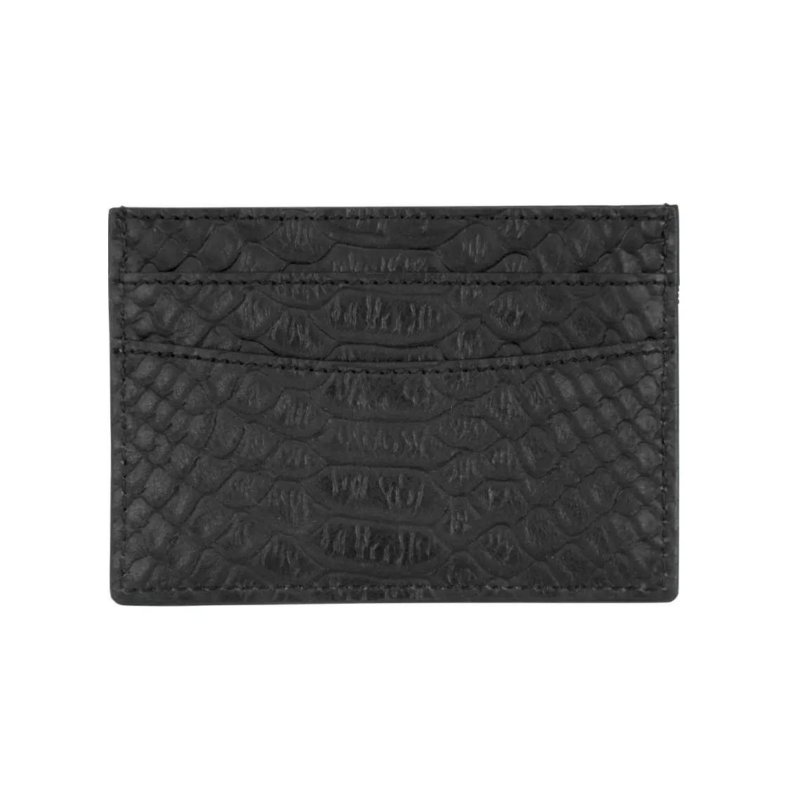 Black Python Classic Card Holder