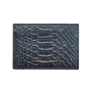 Black Python Classic Card Holder