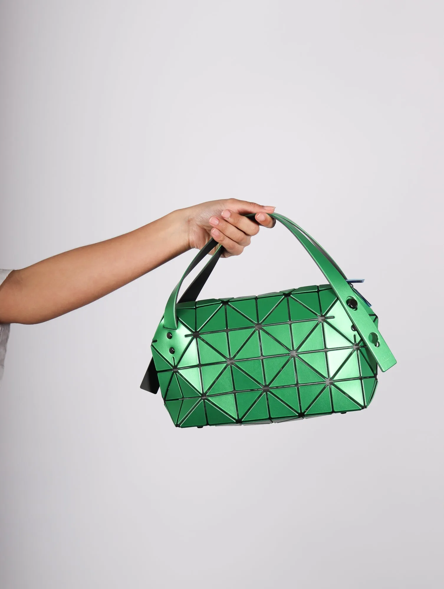 Boston Shoulder Bag in Green by Bao Bao Issey Miyake