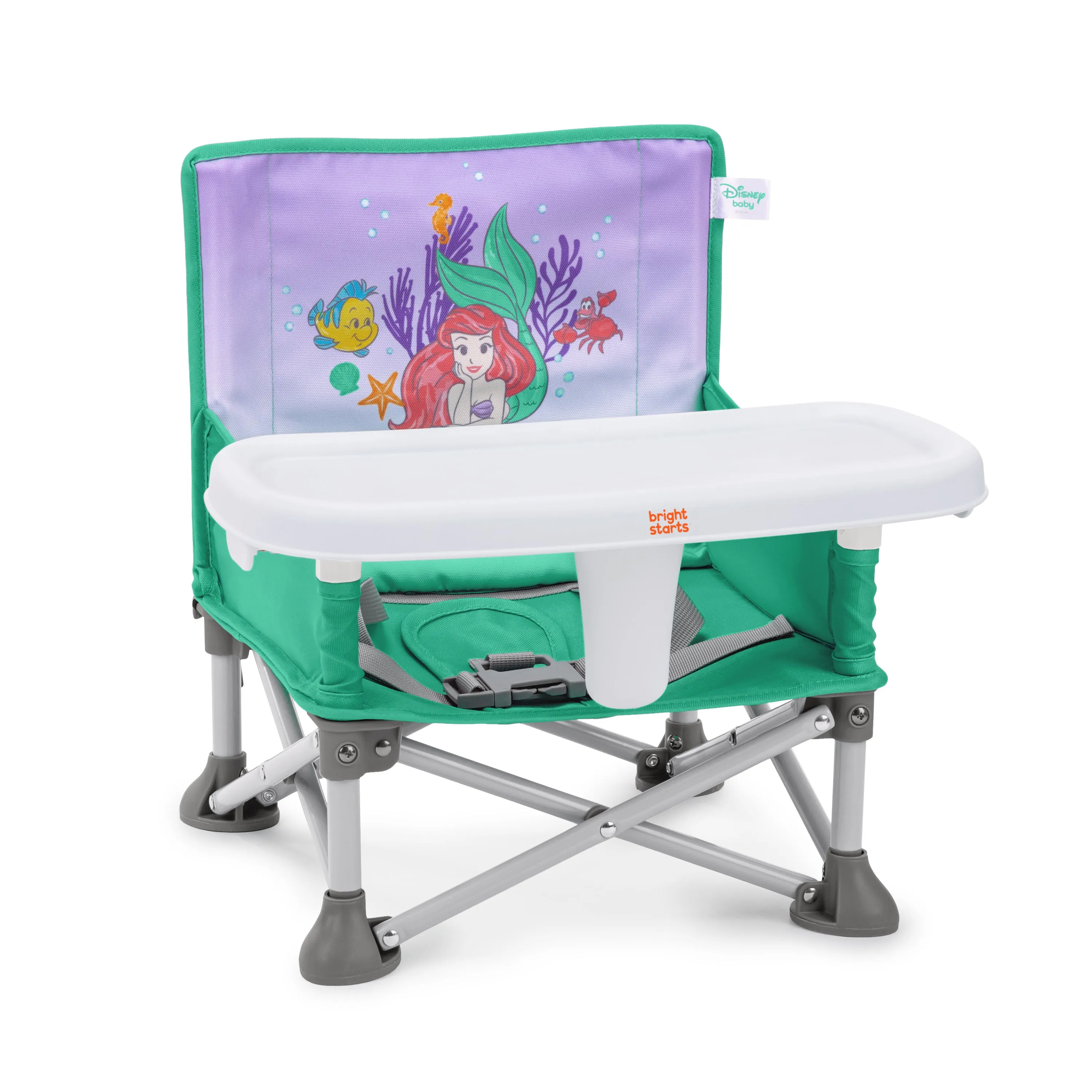 Bright Starts Disney THE LITTLE MERMAID Pop N Sit Portable Booster Seat