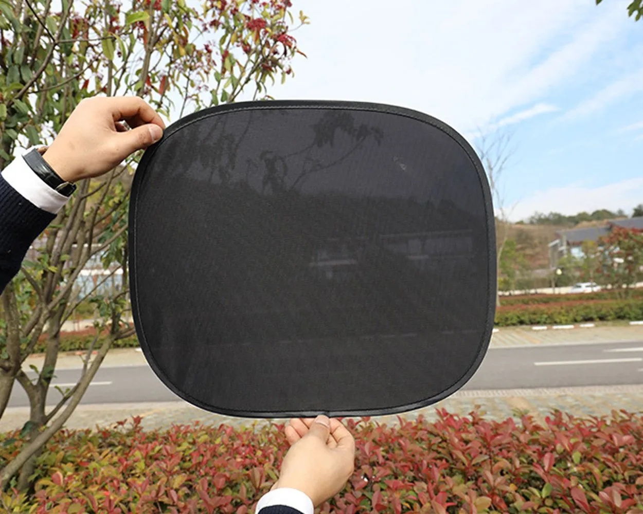 Car Window Shades 4 Pieces UV Protection Cling Sun Shades