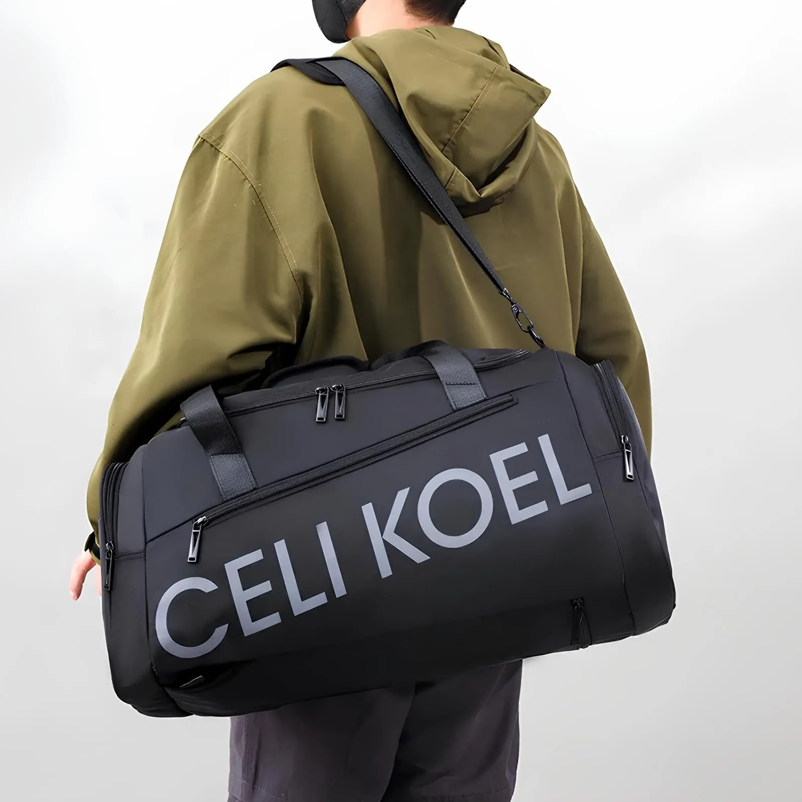 Celi Koel Travel Sport Duffle Bag - Versatile Shoulder and Handheld Carry Style