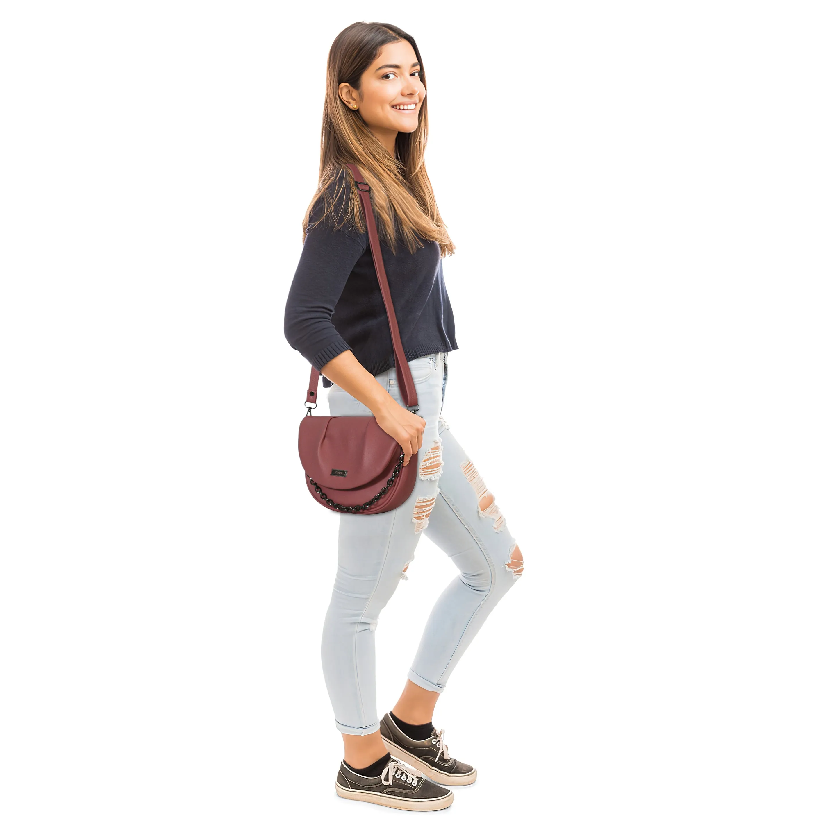 Corba Women Sling Bag Brown