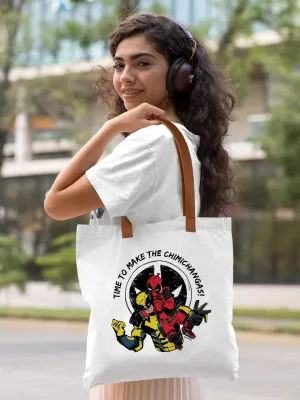 Deadpool and Wolverine Chims - Casual Tote Bag Canvas White Medium