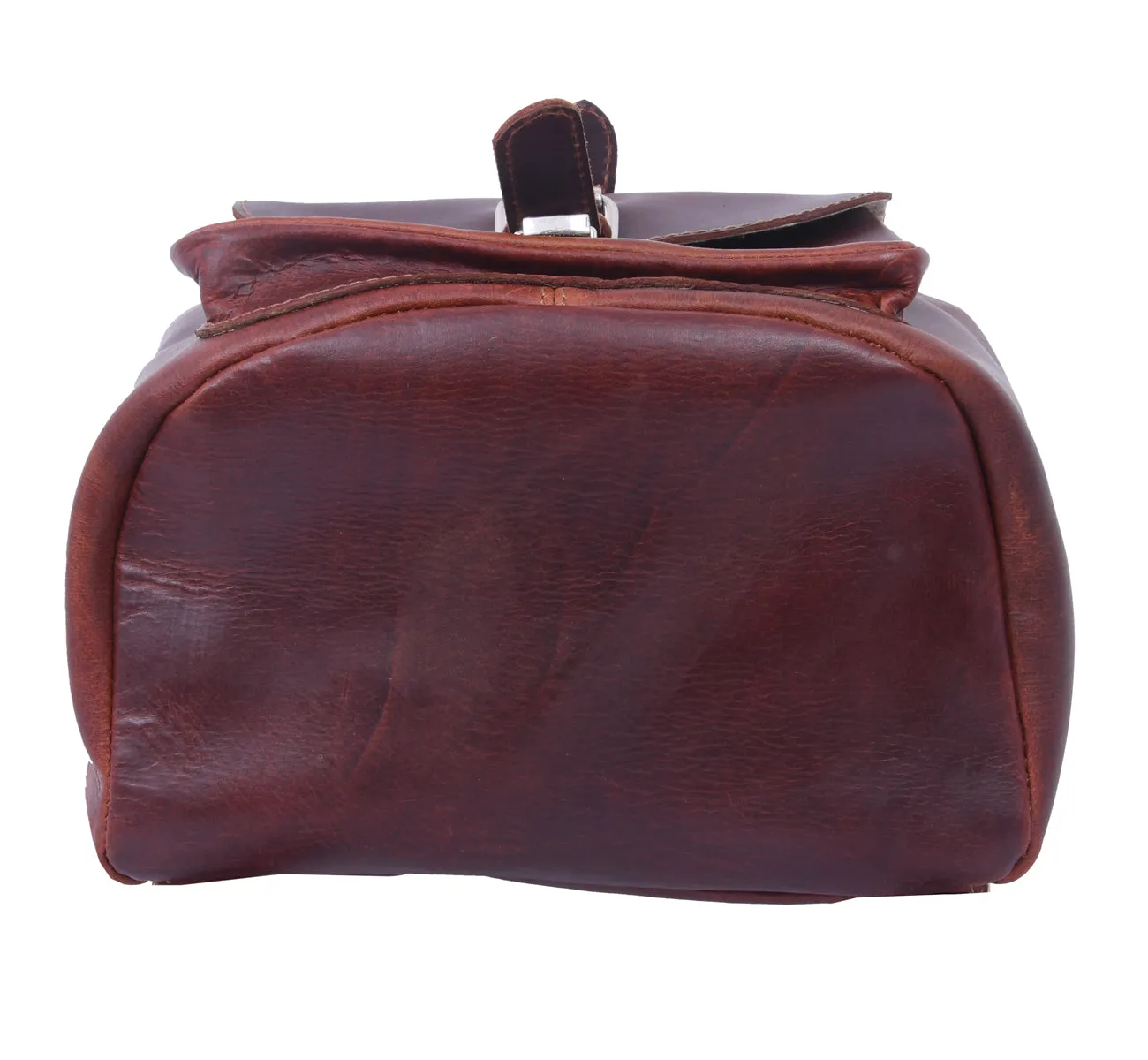 Elegant Brown Leather Backpack: A Timeless Fashion Statement. Art: BG-1277