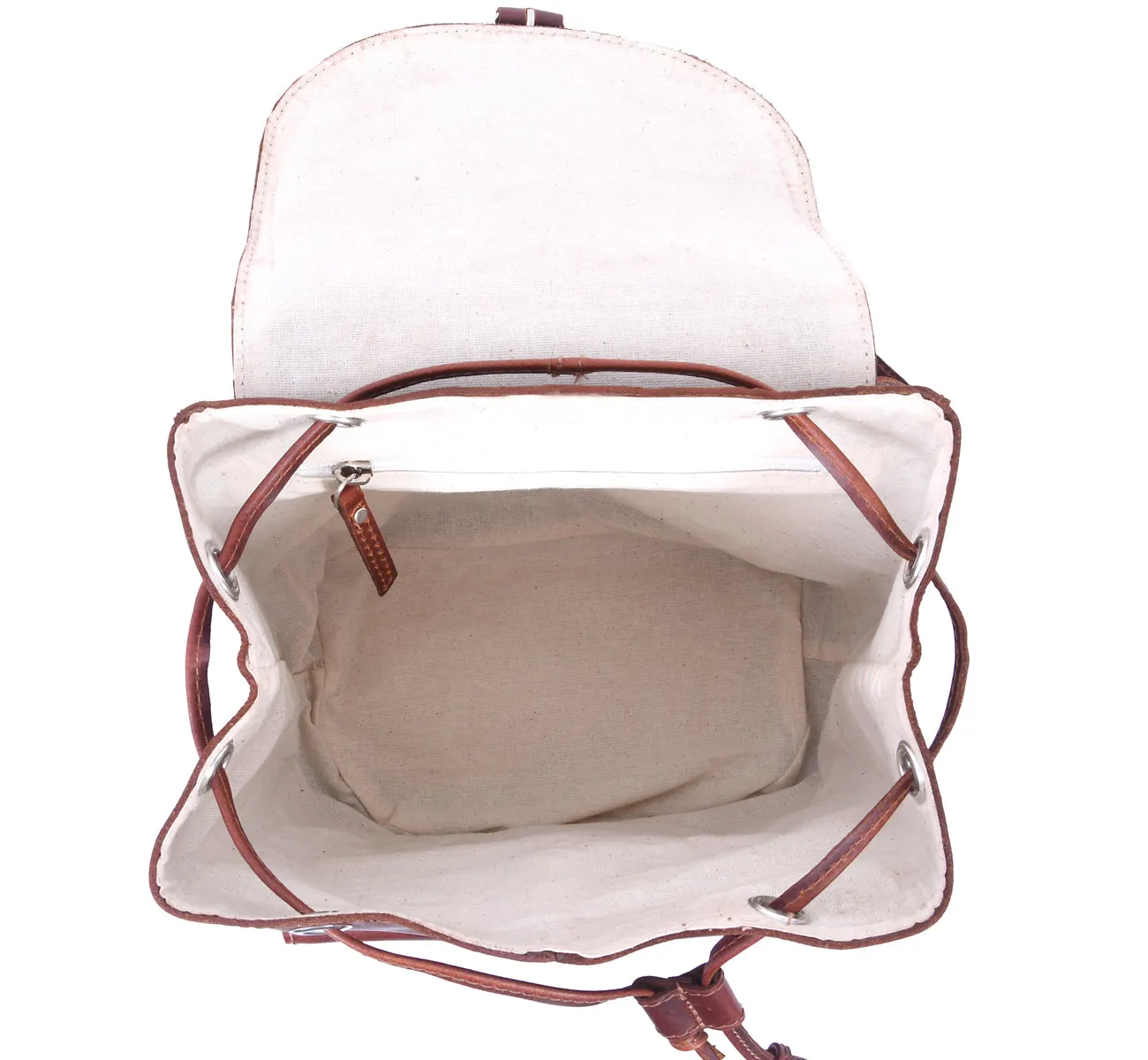 Elegant Brown Leather Backpack: A Timeless Fashion Statement. Art: BG-1277