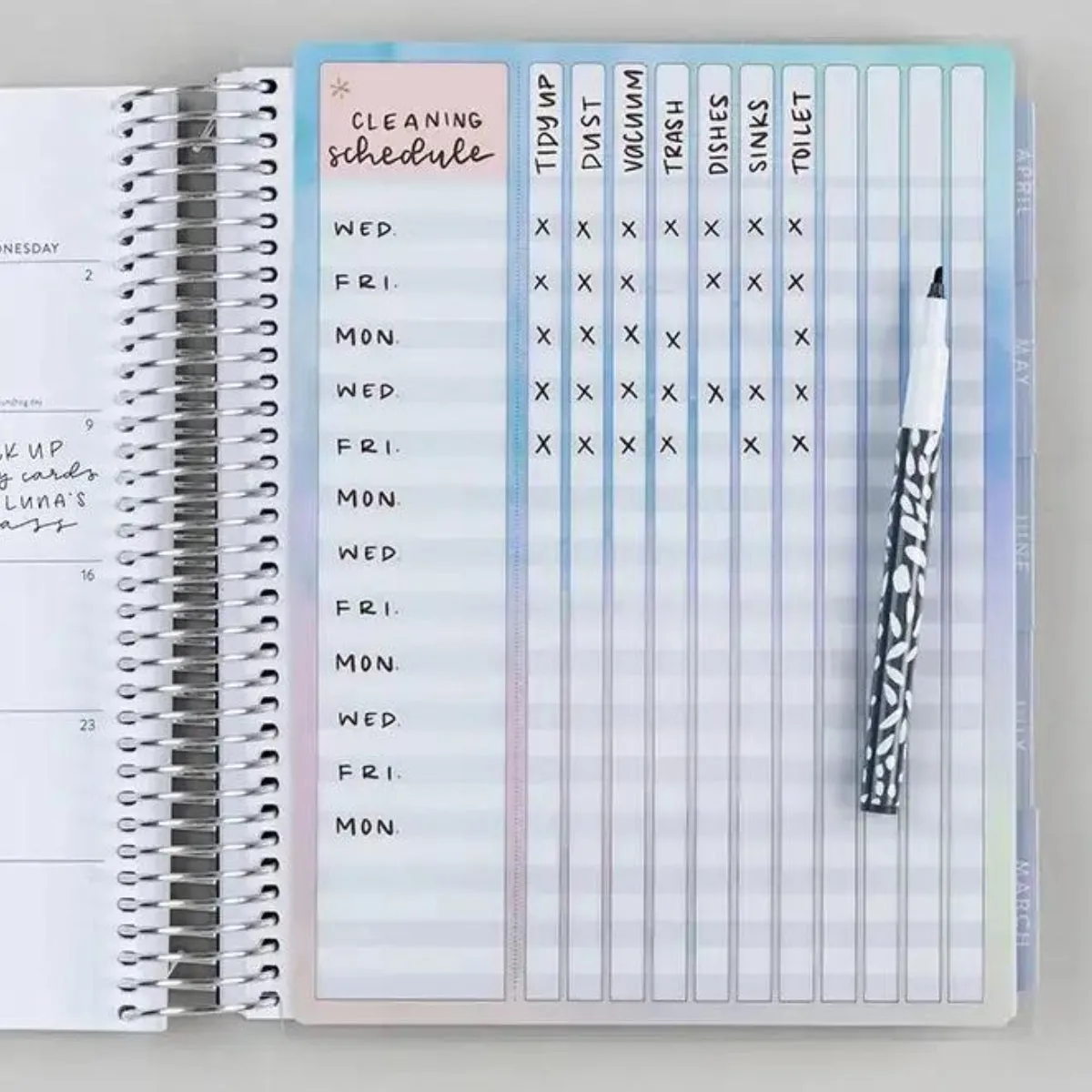 Erin Condren Snap-In Check-list Dashboard