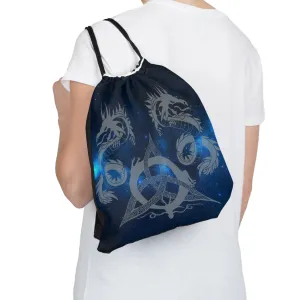 Galactic Dragon Outdoor Drawstring Bag