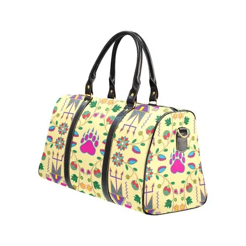 Geometric Floral Fall-Vanilla Waterproof Travel Bag