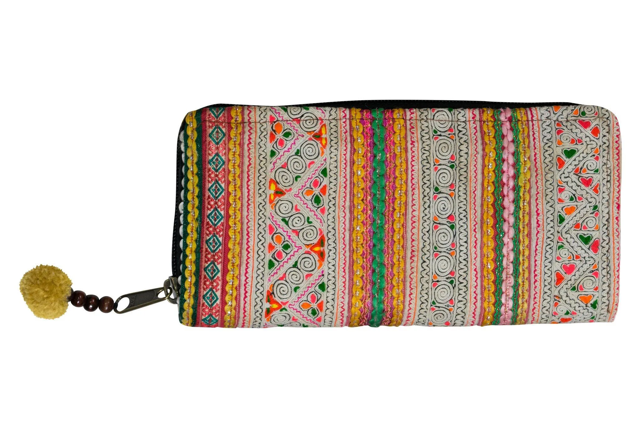 Handmade Hill Tribe Tribal Long Wallet Bag Purse