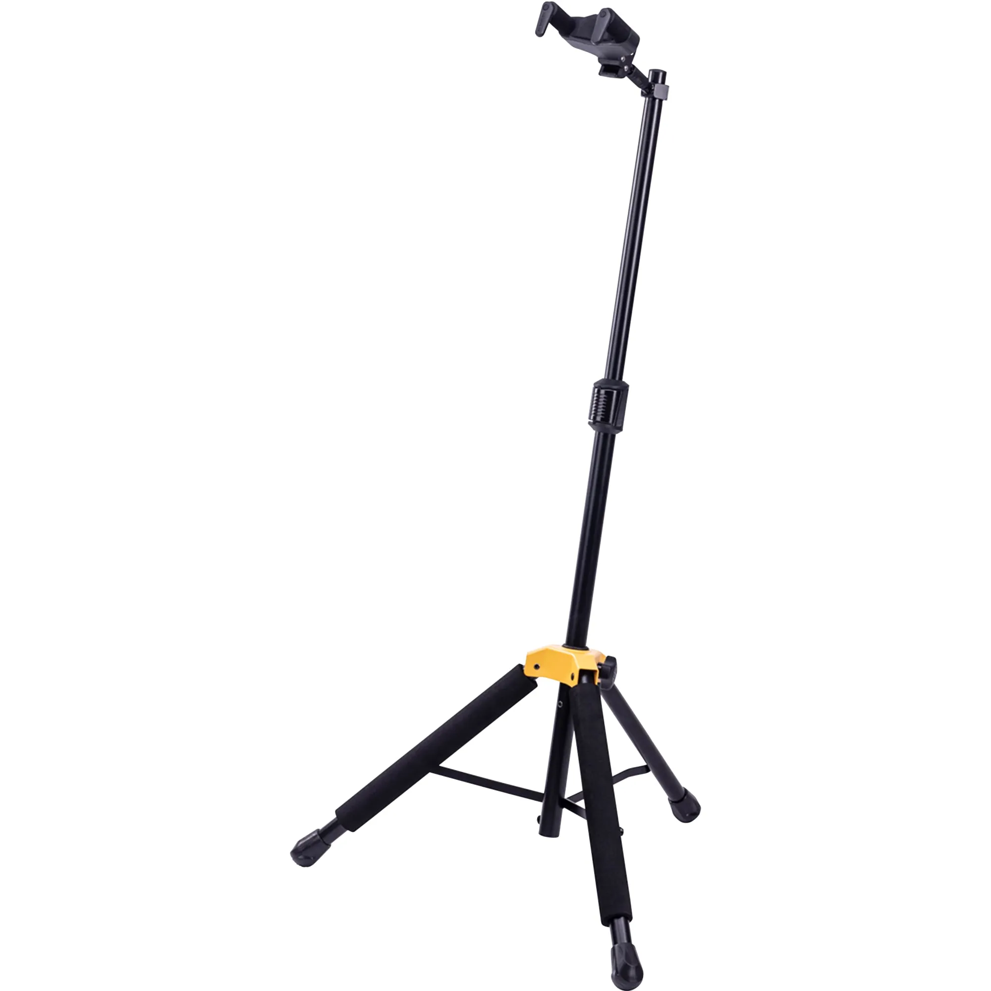 Hercules Single Guitar Stand, Auto Grip System, Foldable Backrest, GS415B PLUS