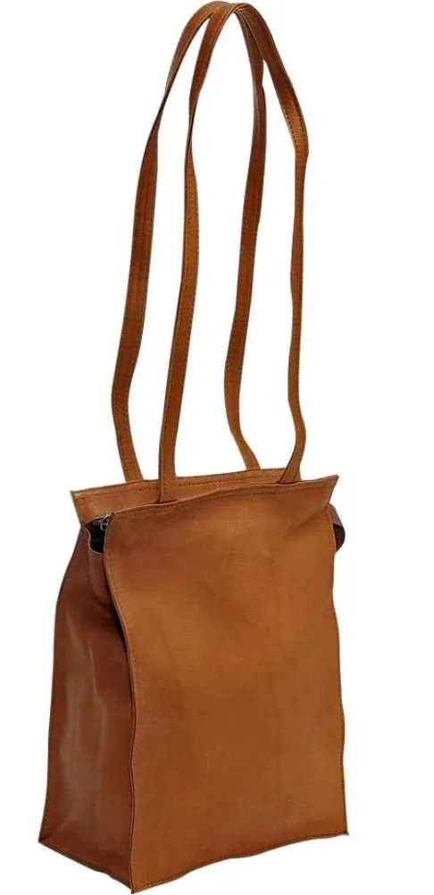 Le Donne Leather Small Simple Dual Strap Tote Bag