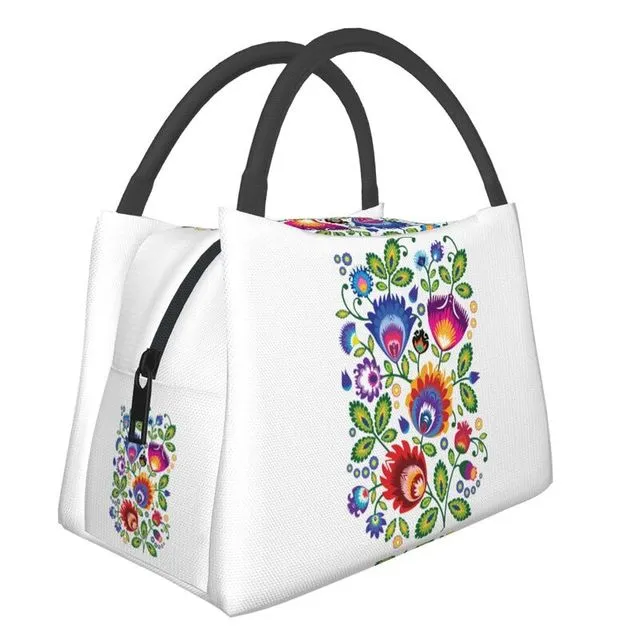 Lunch Bag - Insulated with Polish Folk designs