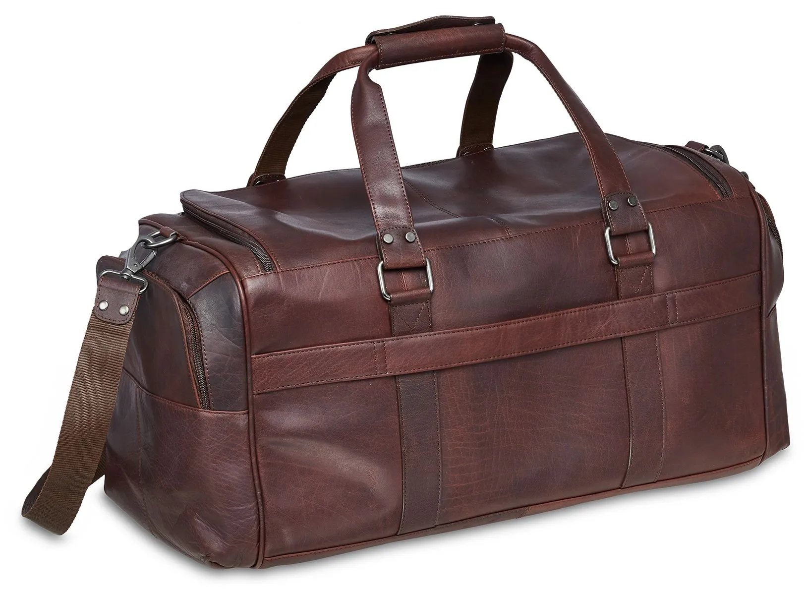 Mancini Buffalo Collection Leather Duffle