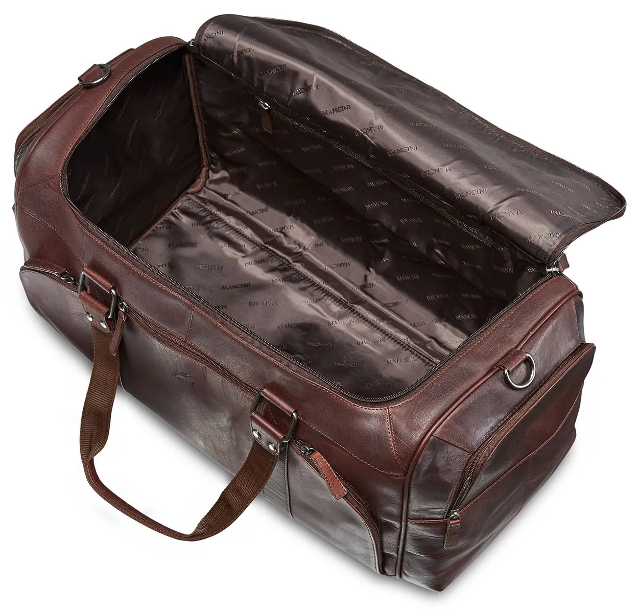 Mancini Buffalo Collection Leather Duffle