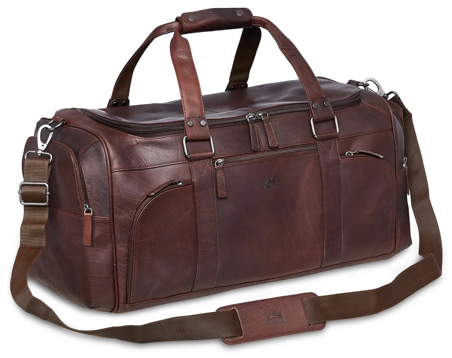 Mancini Buffalo Collection Leather Duffle