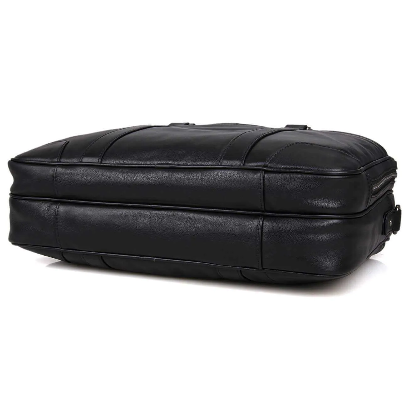 Men's Genuine Leather Laptop Bag - Sleek & Functional