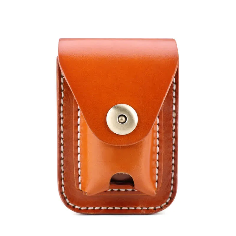 Mini Portable Cigarette Case Leather Belt Bag