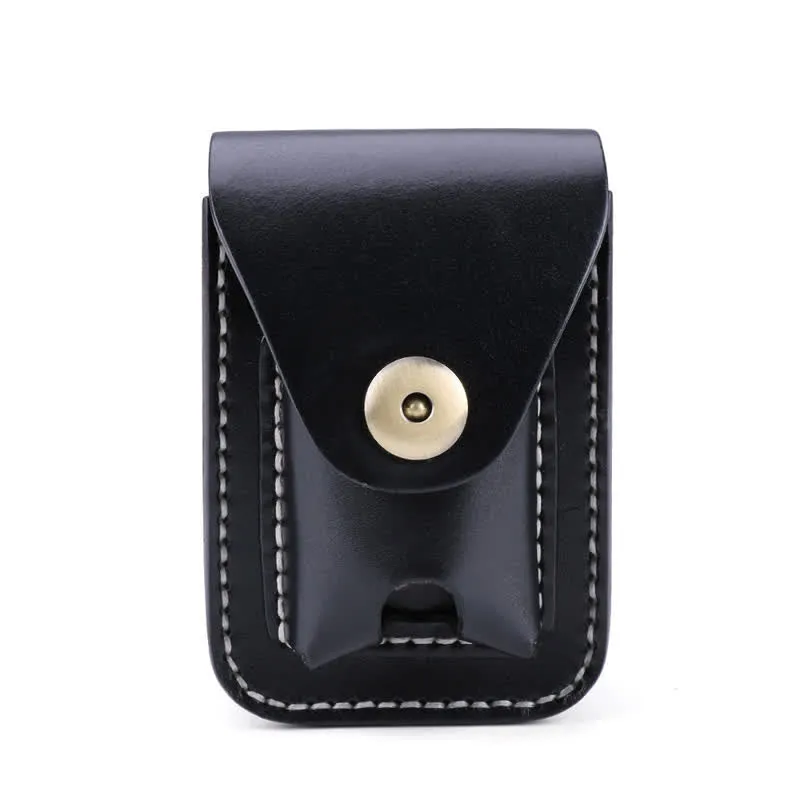 Mini Portable Cigarette Case Leather Belt Bag