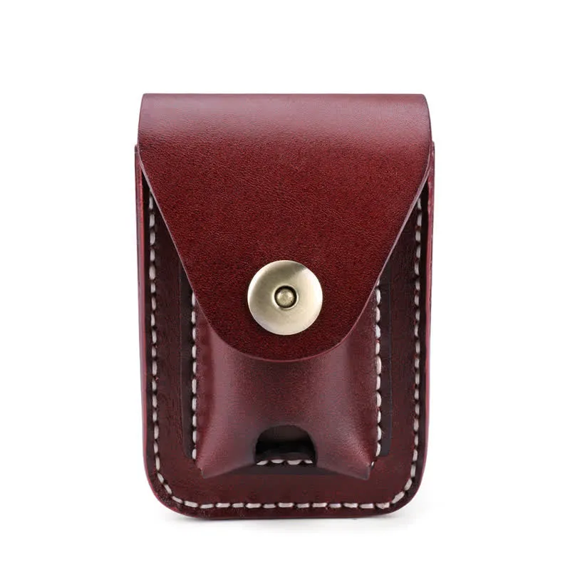 Mini Portable Cigarette Case Leather Belt Bag