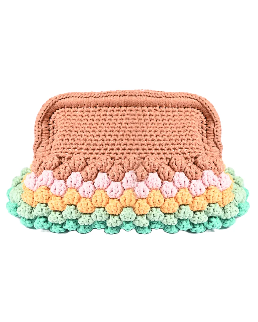 Multicolor Popcorn Clutch Bag