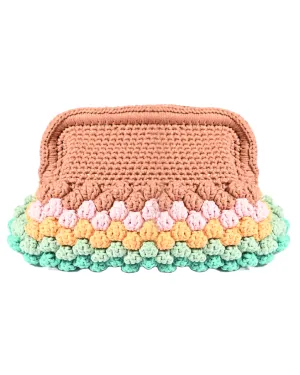 Multicolor Popcorn Clutch Bag