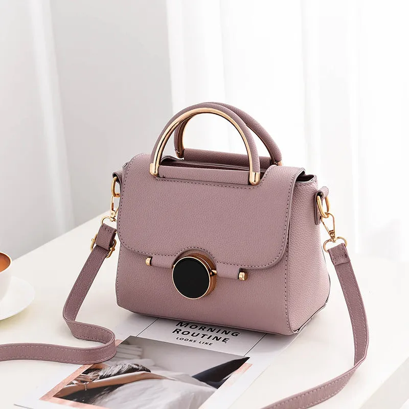 New style bags, sweet and fashionable women's bags, solid color, niche design, shoulder handbag