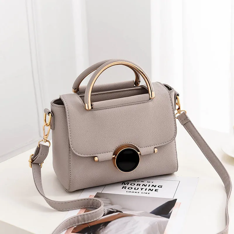 New style bags, sweet and fashionable women's bags, solid color, niche design, shoulder handbag