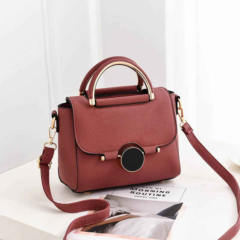 New style bags, sweet and fashionable women's bags, solid color, niche design, shoulder handbag