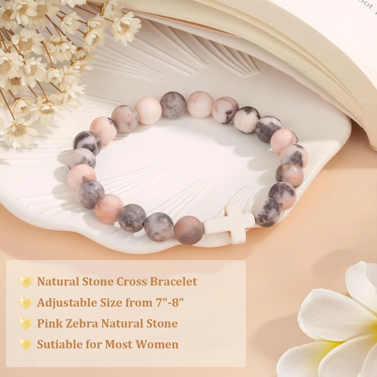 Paderast Christian Gifts for Women, Religious Cross Bracelet Gifts for for Mom/Daughter/Friend/Sister/Grandma