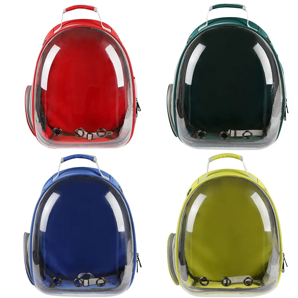 Portable Outdoor Capsule Ventilated Backpack with Visual Window Pets Bag