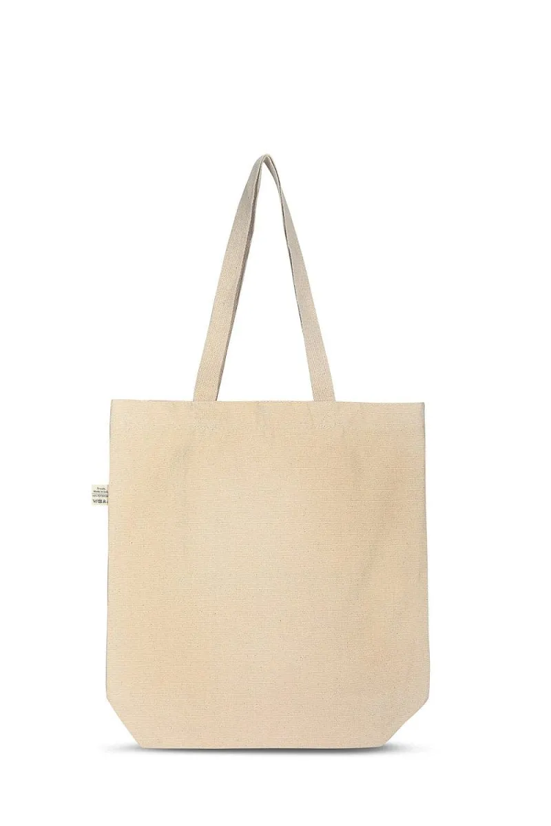 Premium Cotton Canvas Tote Bag- Butterfly White