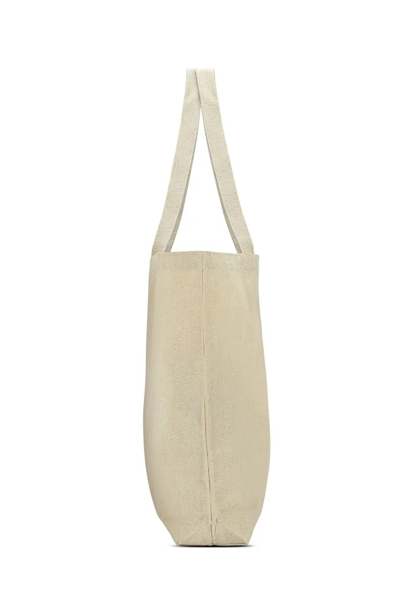 Premium Cotton Canvas Tote Bag- Butterfly White