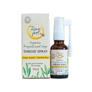 Raw Pot propolis and sage throat spray 30ml