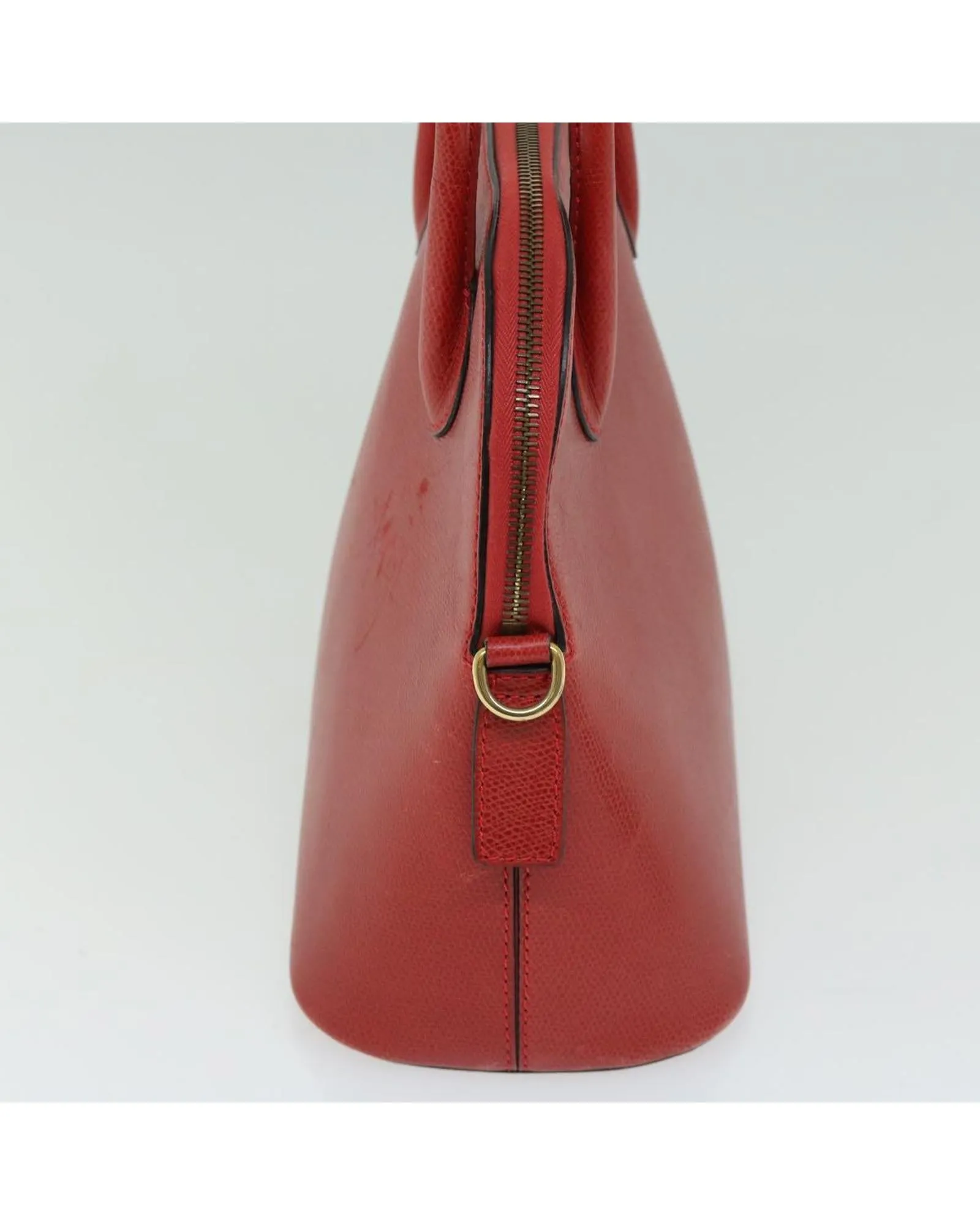 Red Leather 2-Way Handbag by Celine