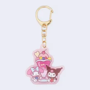 Sanrio - UV Color Changing Charm Keychain (Strawberry Parfait)