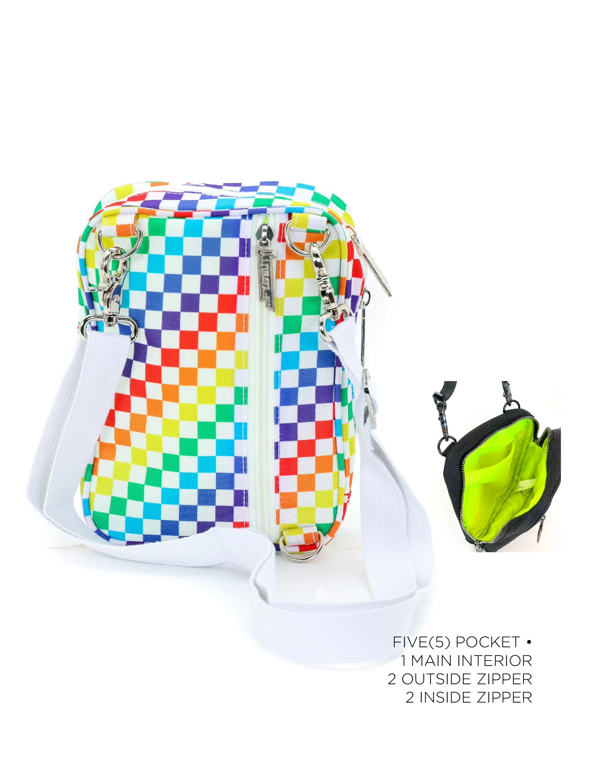 Sidekick | Crossbody Sling | Recycled RPET | INDY Rainbow