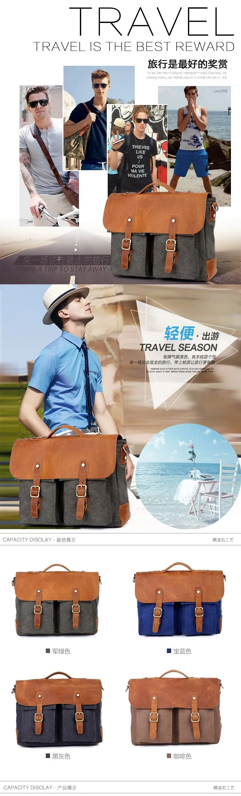 Sport Outdoor  Polyamides and Nylon Messenger bag for Travel or Business