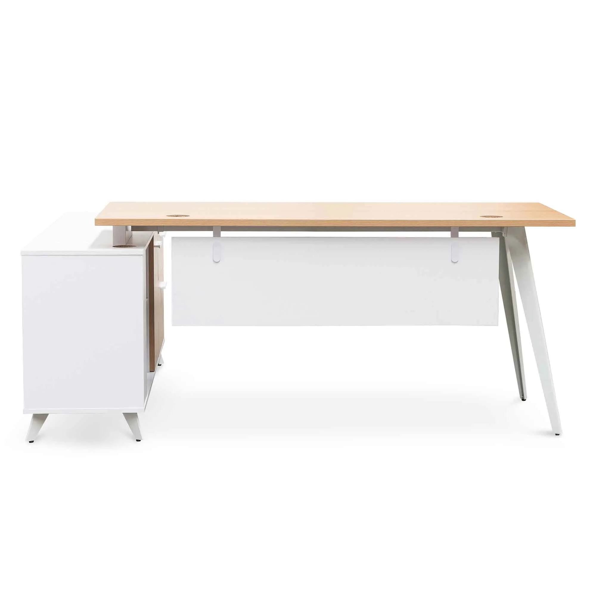 Stylus 160cm Right Return Executive Office Desk - Natural