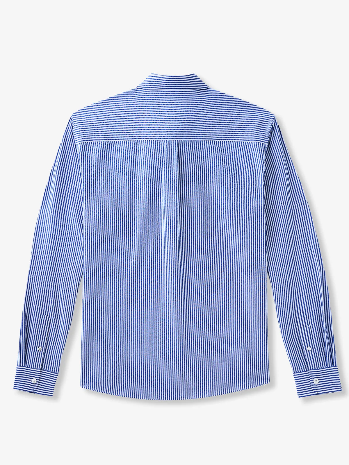 Timeless Pinstripe Seersucker Long-Sleeve Shirt