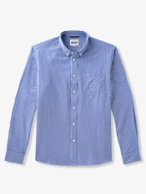 Timeless Pinstripe Seersucker Long-Sleeve Shirt