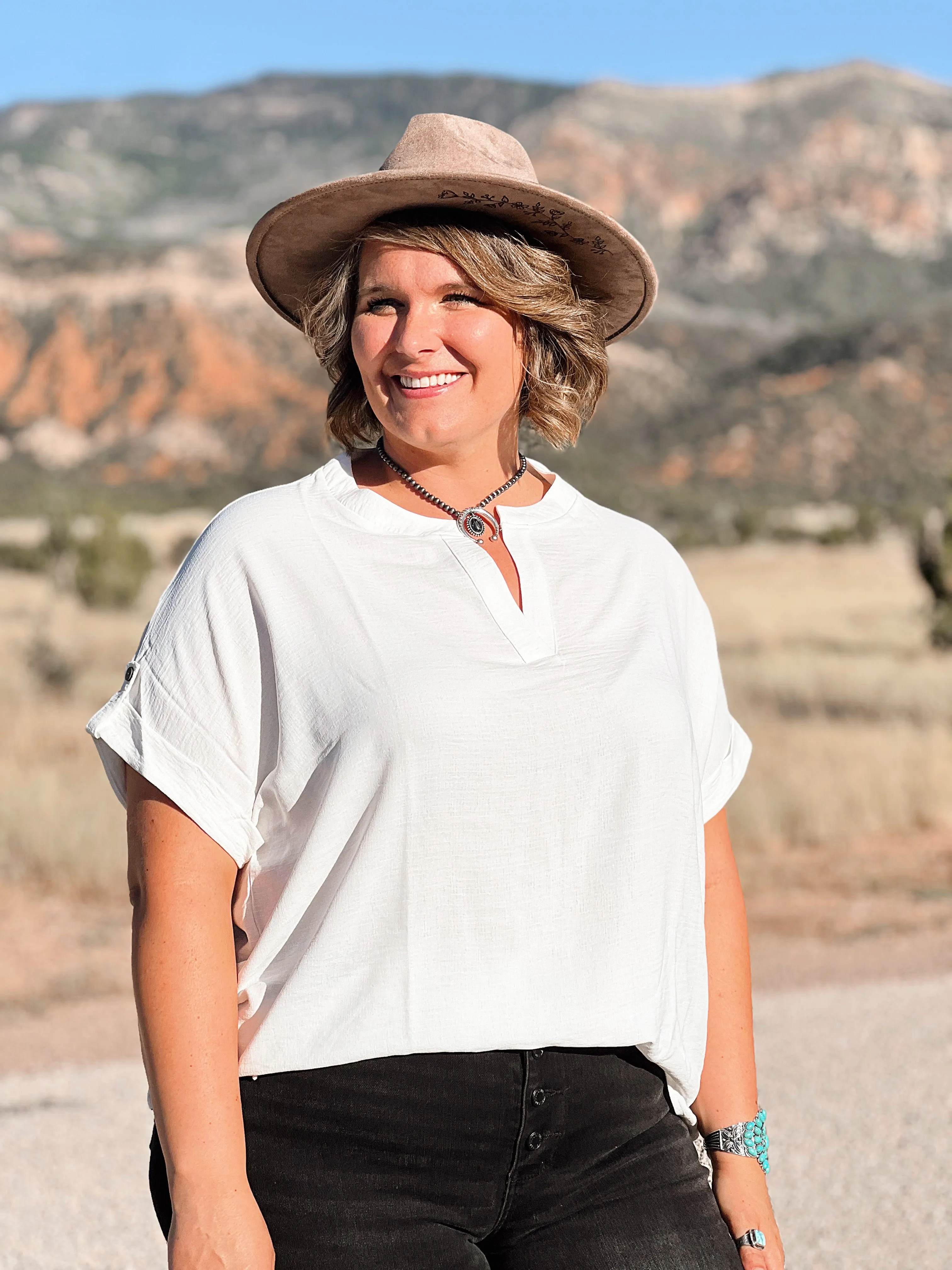 Timeless White V Top